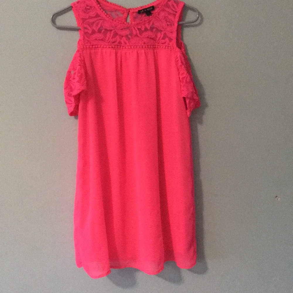 Hot pink dress